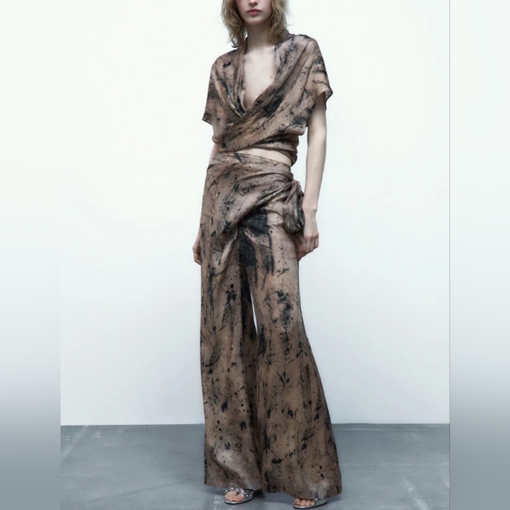 NWT ZARA two-piece top and pants set